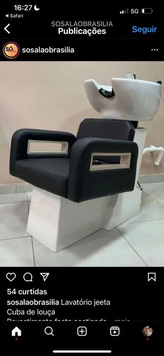 Cadeira e lavatório para salão de beleza  - Foto 3