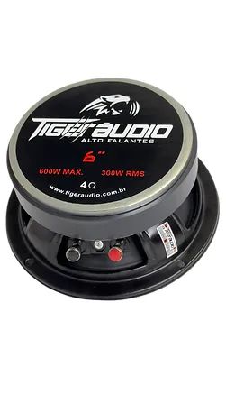 Par Alto Falante Tiger Áudio 300mg-6 6 Polegadas 04 ohms 300 W Rms