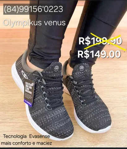IMPERDÍVEL TÊNIS OLYMPIKUS VENUS FEMININO ORIGINAL