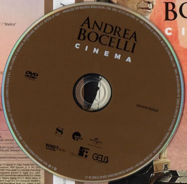 Dvd Andrea Bocelli - Cinema - Foto 3