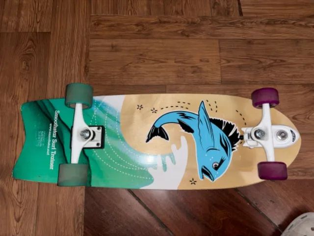 Skate Smooth Star (ano 2023) simulador de surf, 30 polegadas - praticamente novo - Foto 5