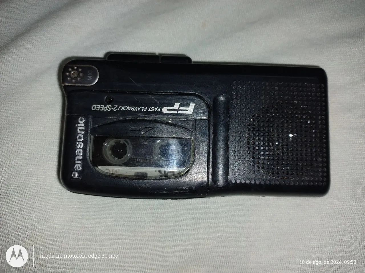 Microcassete recorder modelo RN 202 Panasonic ,  FP fast playback/2- SPEED