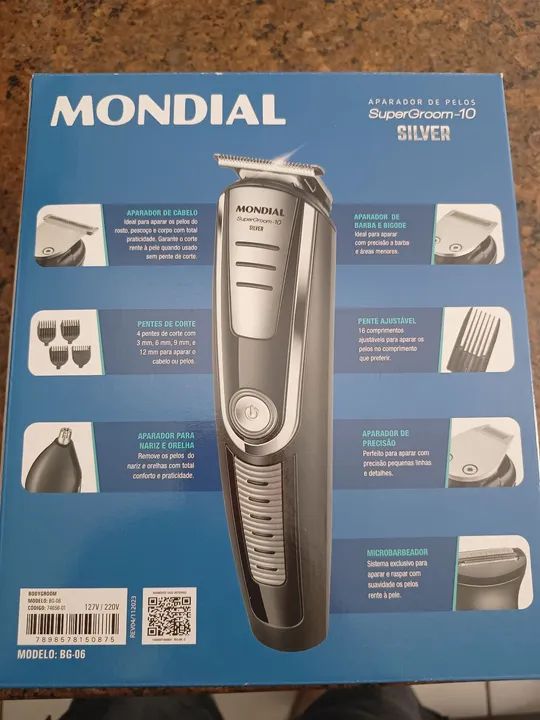 Aparador de Pelos Mondial SuperGroom-10 Silver - Foto 3