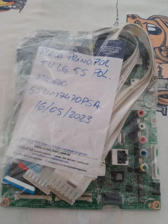 Placa principal tv tv LG 55 polegadas  - Foto 4