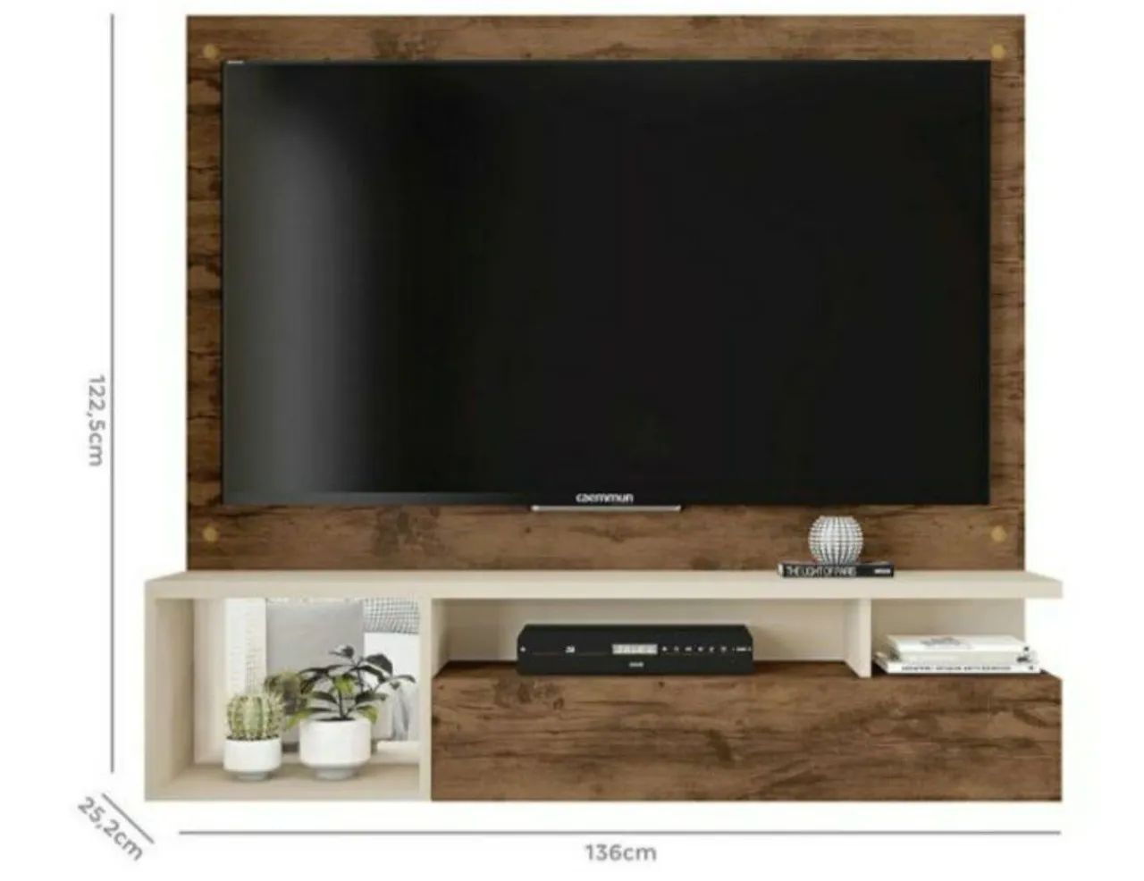Belíssimo Painel Para Tv Até 55 Polegadas, Novo Na Caixa Lacrado Desmontado  - Foto 2