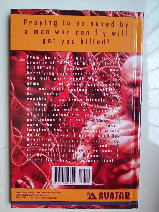 Supergods (Avatar) - Quadrinho Importado escrito por Warren Ellis - Foto 2