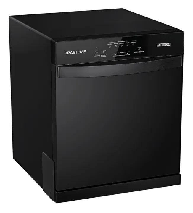 Lava-louças Brastemp 8 serviços - Preto - Foto 3