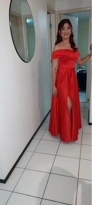 Vestido de festa vermelho - Foto 3