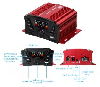 Som e Alarme para Moto Acessório Controle Remoto Cartão SD USB MP3 Bluetooth. - Foto 2