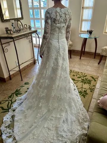 Vestido de noiva + Véu + Buquê  - Foto 4