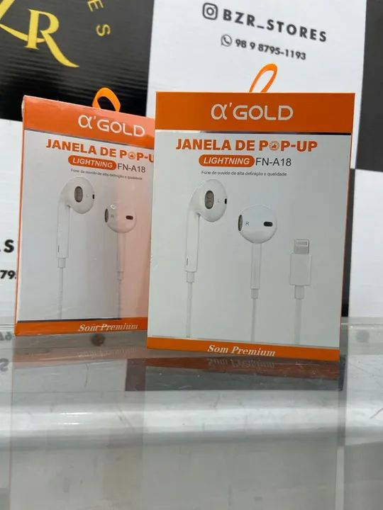 Fone de Ouvido IPhone com fio - ENTREGA A DOMICÍLIO 