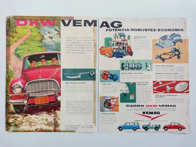 DKW Vemag Belcar 1960, 1961 - Propaganda original de revista