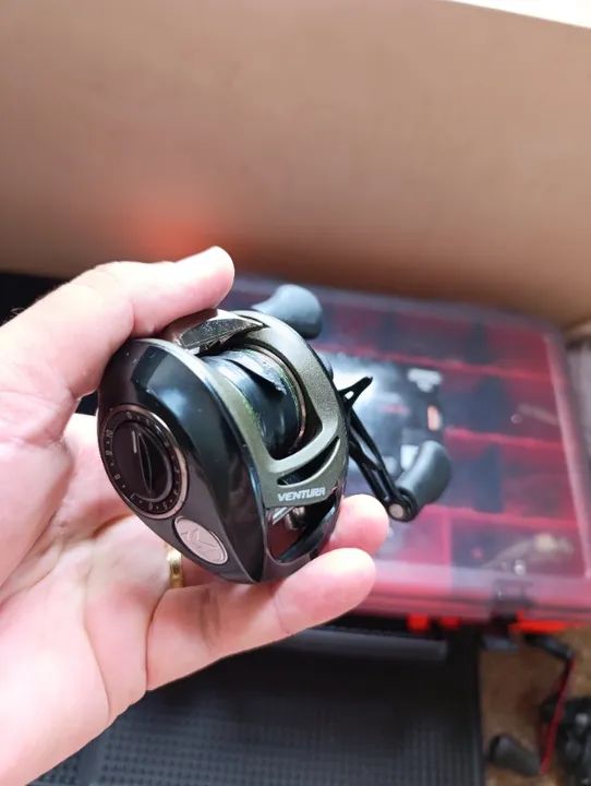 Carretilha Pesca Marine Sports Ventura Vt5 New esquerda - Foto 2