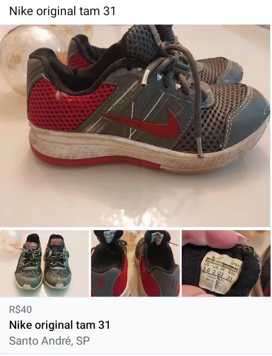 Tênis Nike Original Tam 31