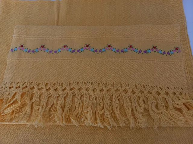 Toalha linha de algodão bodada - Foto 3