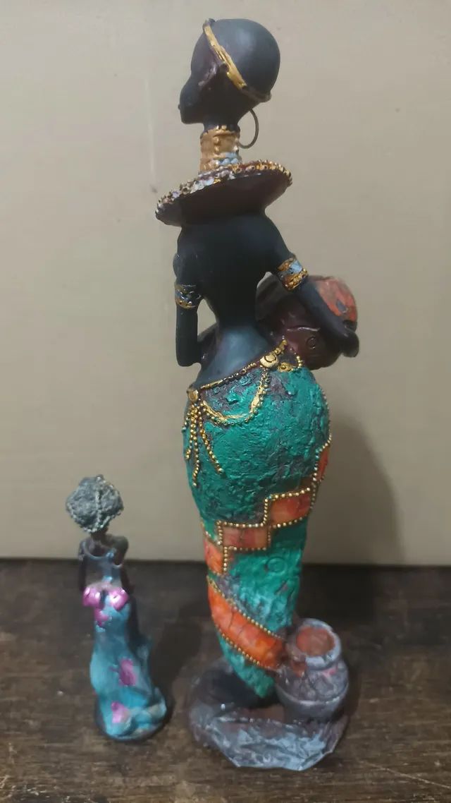 Estátua mulher africana  - Foto 3