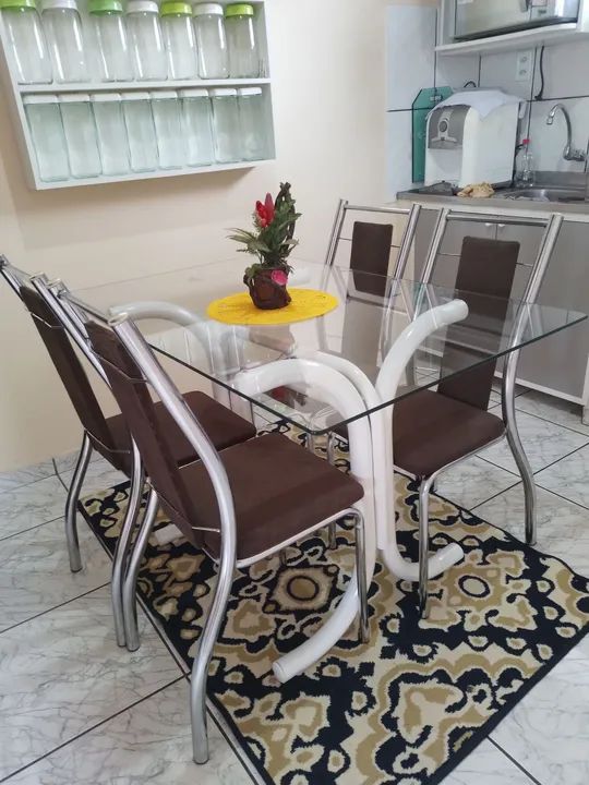 MESA COM 4/CADEIRAS!!!!!! - Foto 4