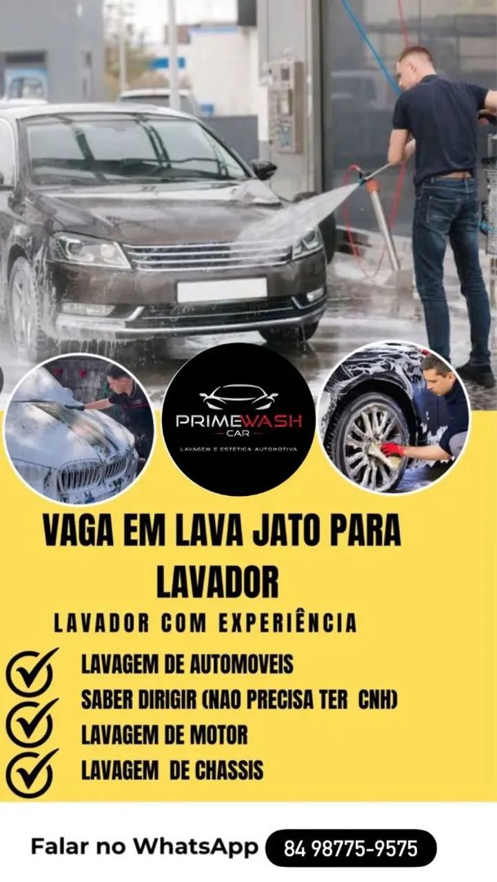 Vaga de Lavador automotivo  - Foto 2