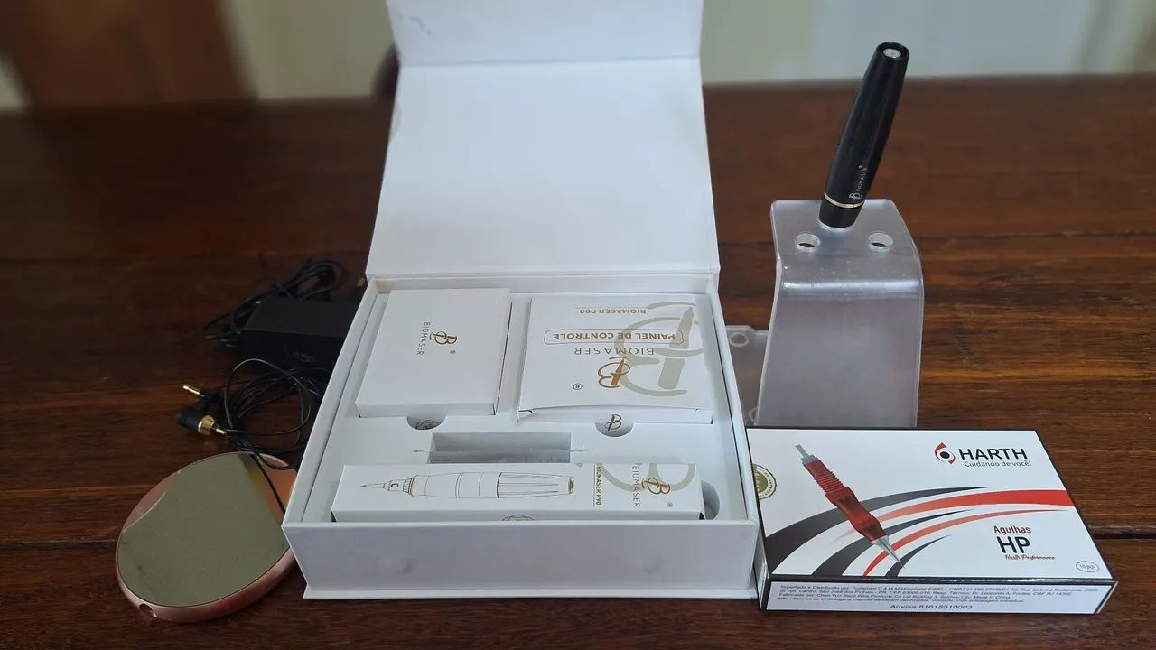 Vendo Aparelho de Micropigmentação Profissional Marca Biomaser Seminovo - Foto 4