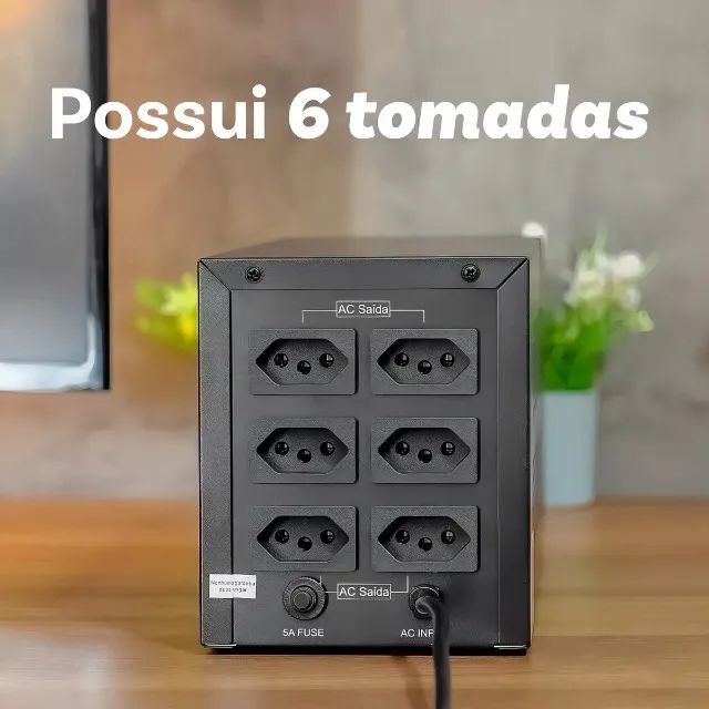 Nobreak 2000va 1200w Senoidal Ups 220v Para Pc Tv Smart Ps5 - Foto 4