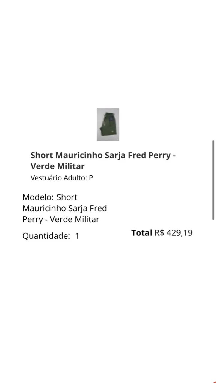Short Verde Fred Perry (Preço negociável) - Foto 2