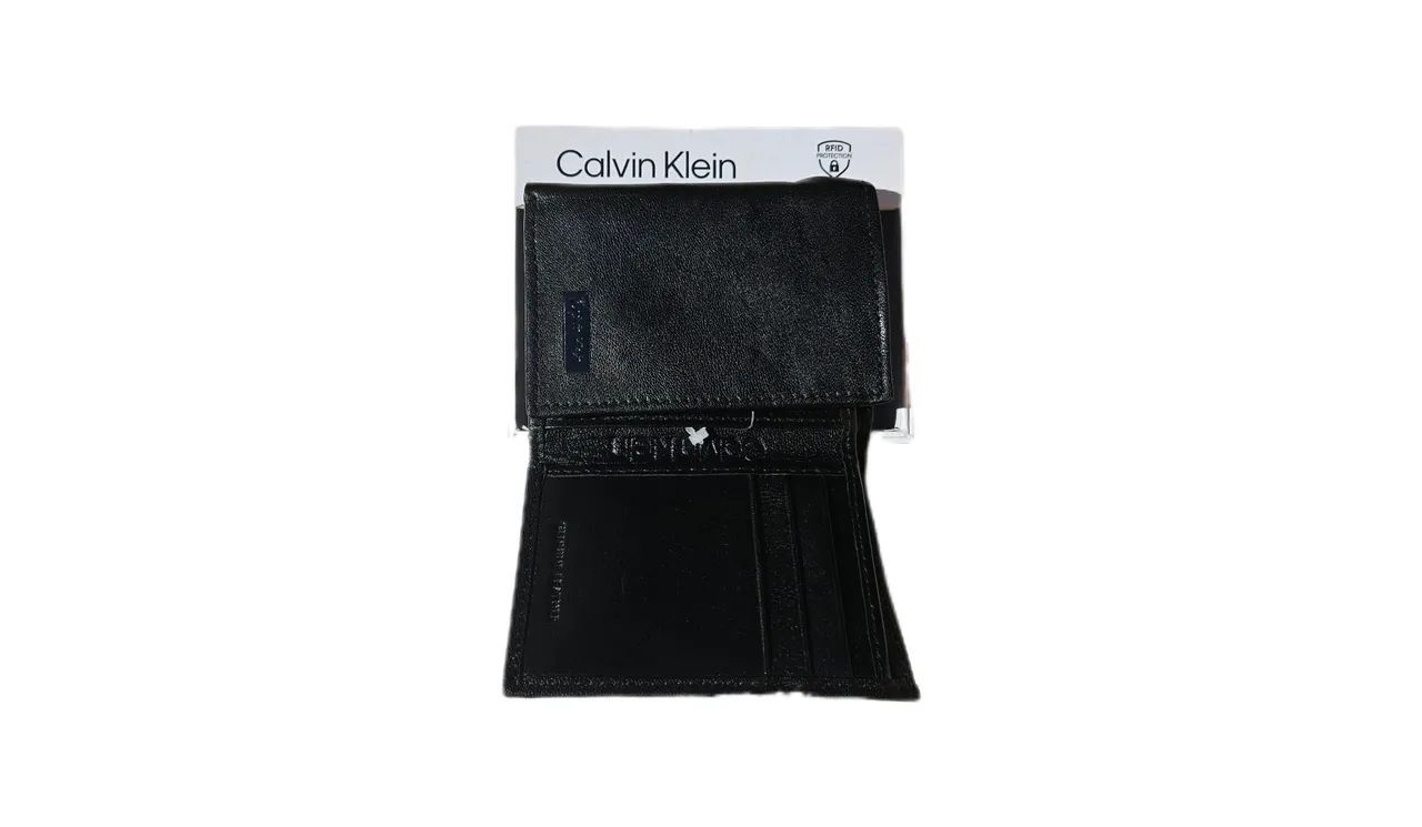 Carteira Calvin Klein logo liso, RIFD - Foto 3