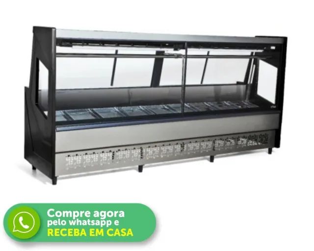 Balcão de Açougue 3 Metros Polar com Led