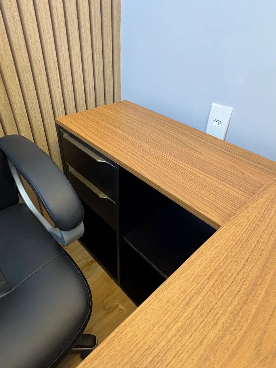 Mesa de escritório em L. Fabricamos sob encomenda - Foto 3