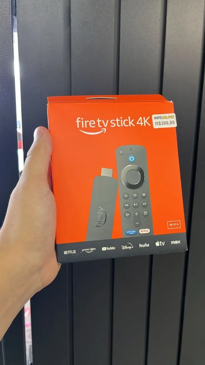 Fire Tv Stick 4K - Transforme Sua TV Para Smart - Pague no cartão, boleto ou com seu FGTS
