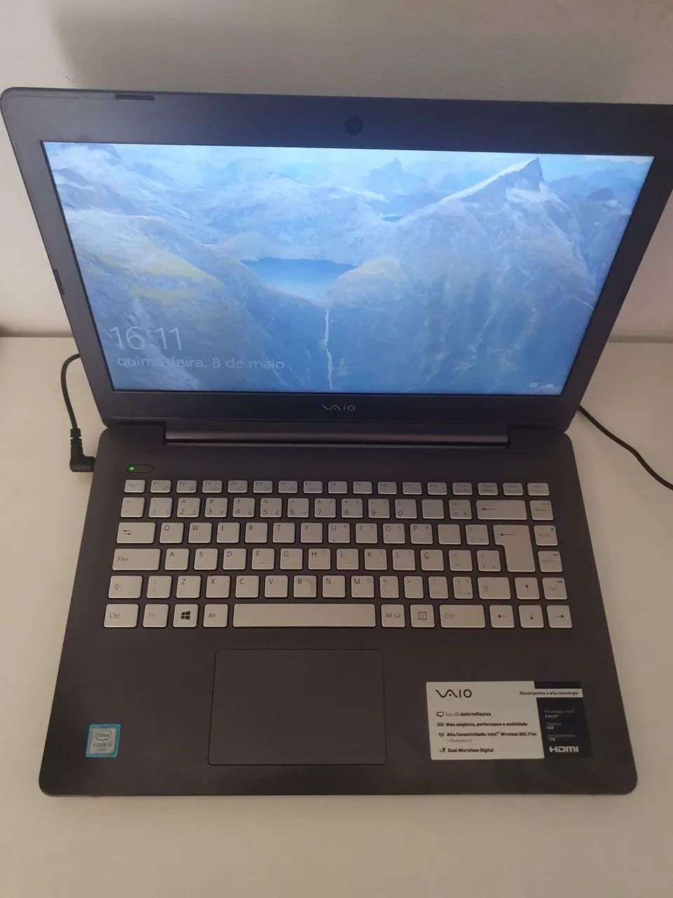 Notebook VAIO - Tela HD Antirreflexiva i3 2Ghz 8GB ram 