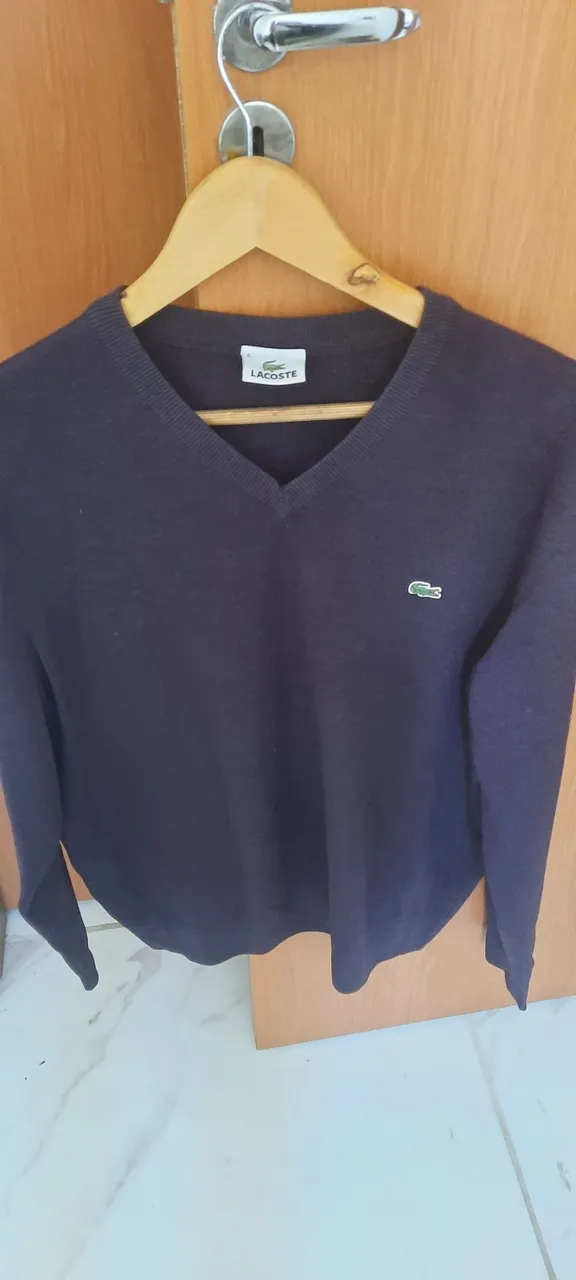 Suéter Lacoste cor vinho! Original!