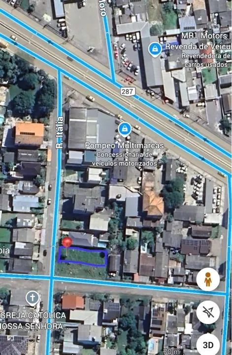 Terreno a uma quadra da faixa de São Pedro  - Foto 2