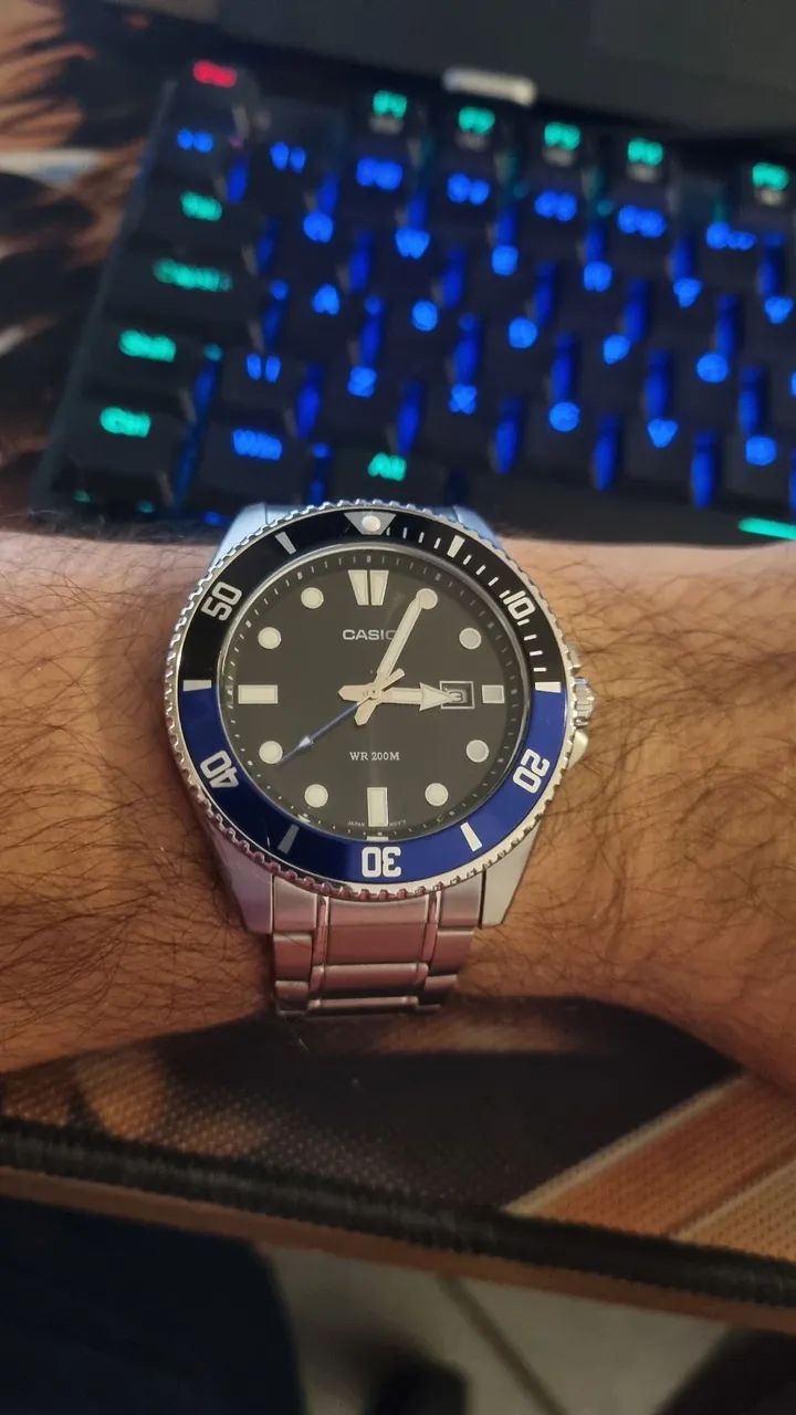 Relógio Casio Duro Batman MDV-107D-1A2VDF-SC com Pulseira em Aço Inox - Foto 5