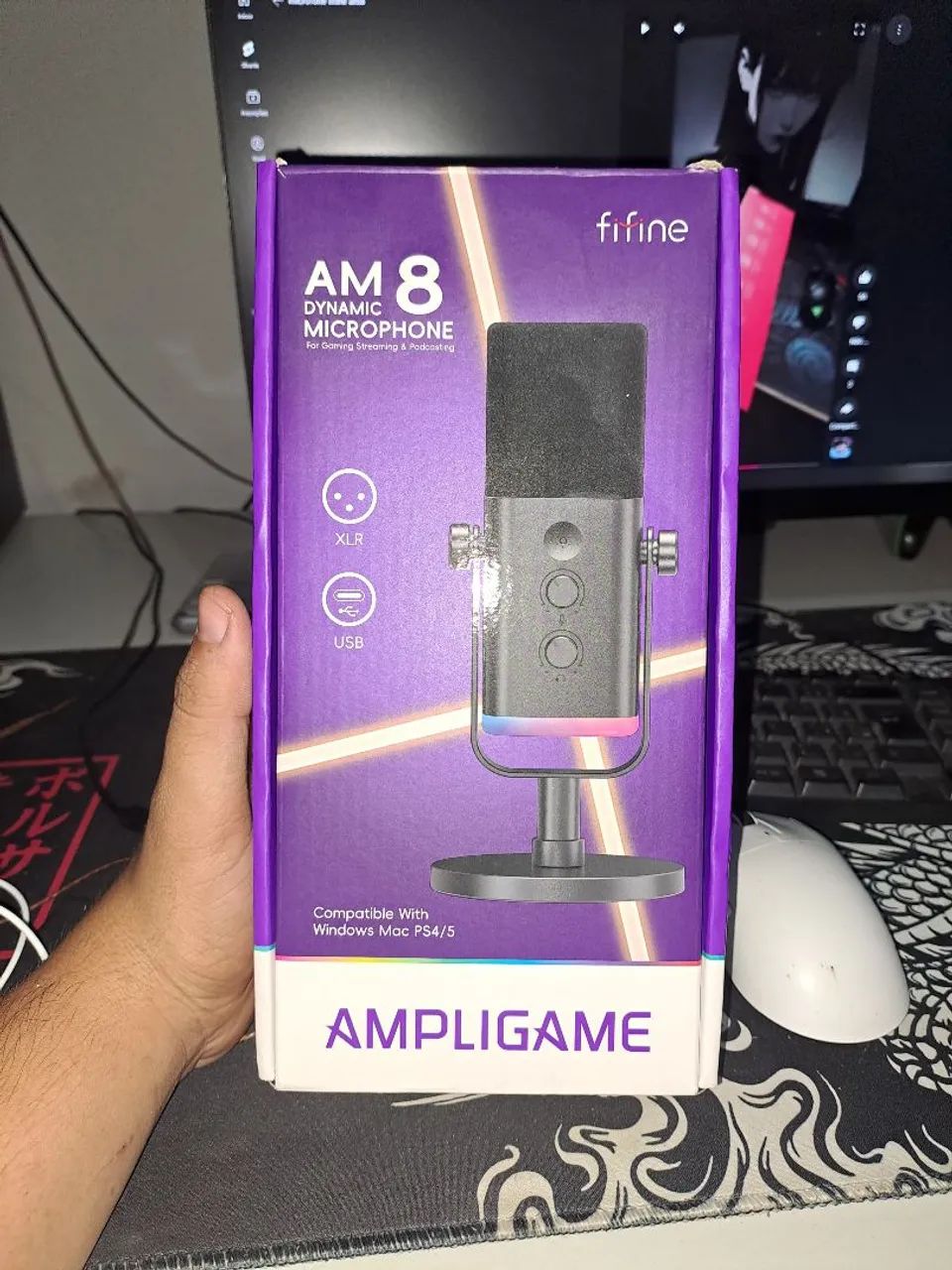 Fifine AM8 Dynamic Microphone with ARGB64252696726786120