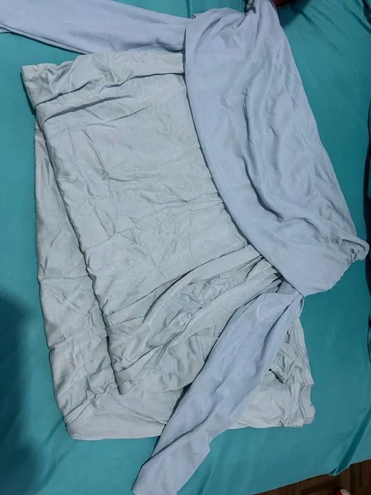 Vestido azul para gestante - Foto 3
