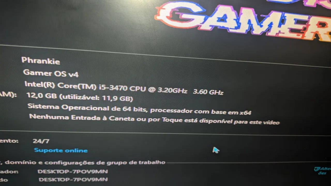 Pc completo i3 3470 8Gb Ram Ddr3 HD 500 monitor de 21p novo impecável  - Foto 2