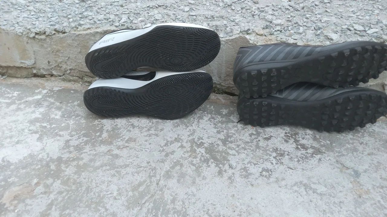 Vende-se uma chuteira society da Nike Vietnã e uma chuteira da society da puma original  - Foto 4