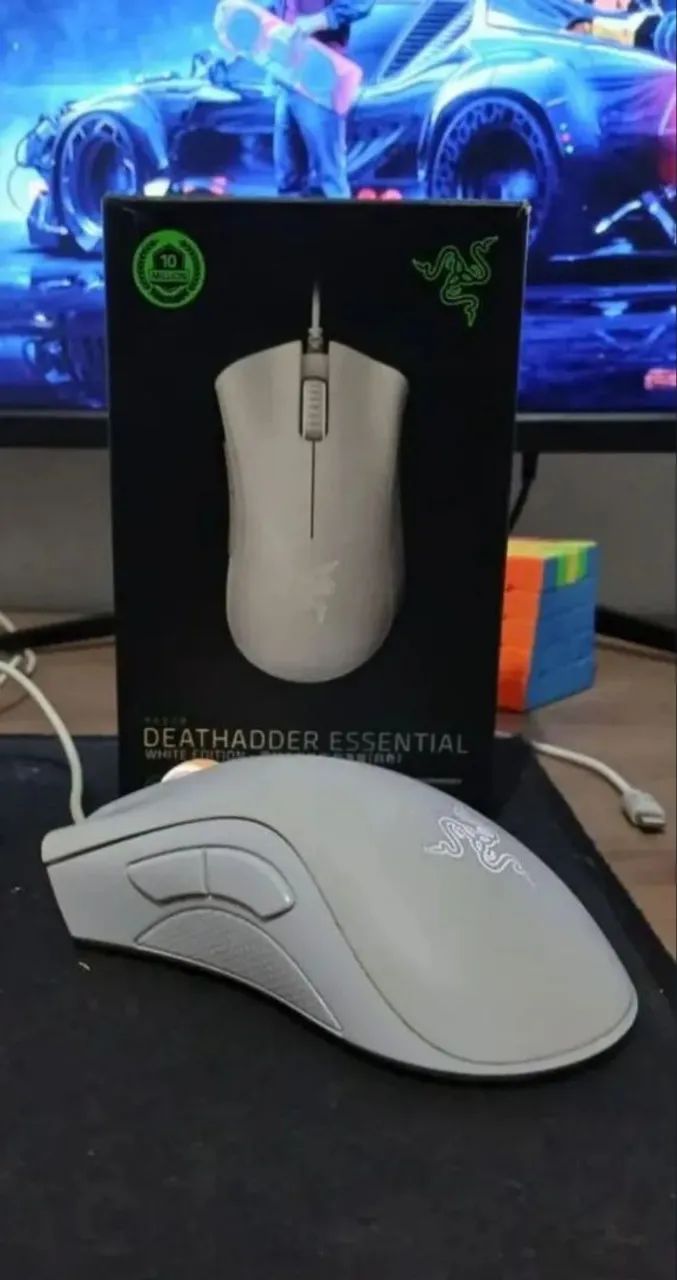 Mouse Razer Deathadder Essential - Edição Branca - Foto 3