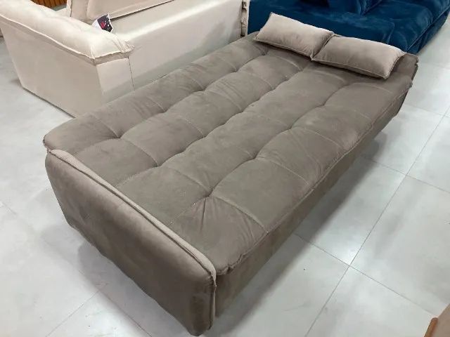 Sofá Cama em Veludo, Estilo e Conforto para Seu Ambiente - Foto 2