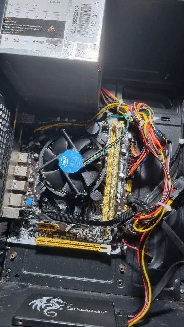 Pc i3 7100, ssd 120gb para trabalhar, estudar, jogar. Com monitor.  - Foto 2