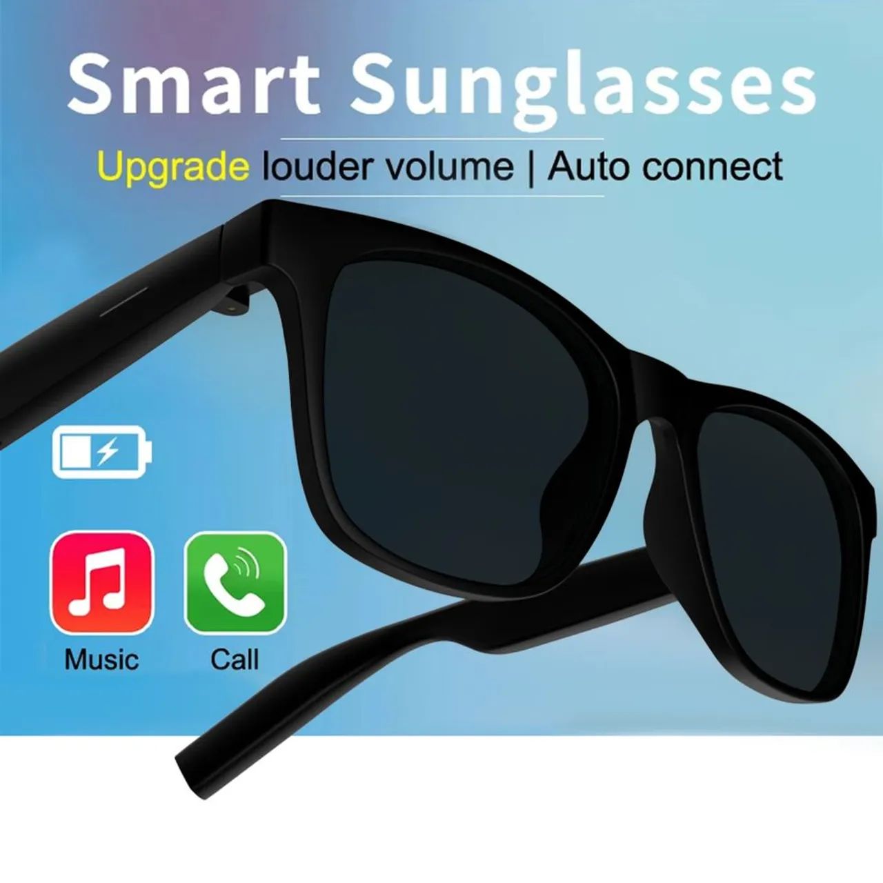 Óculos inteligente bluetooth  - Foto 2