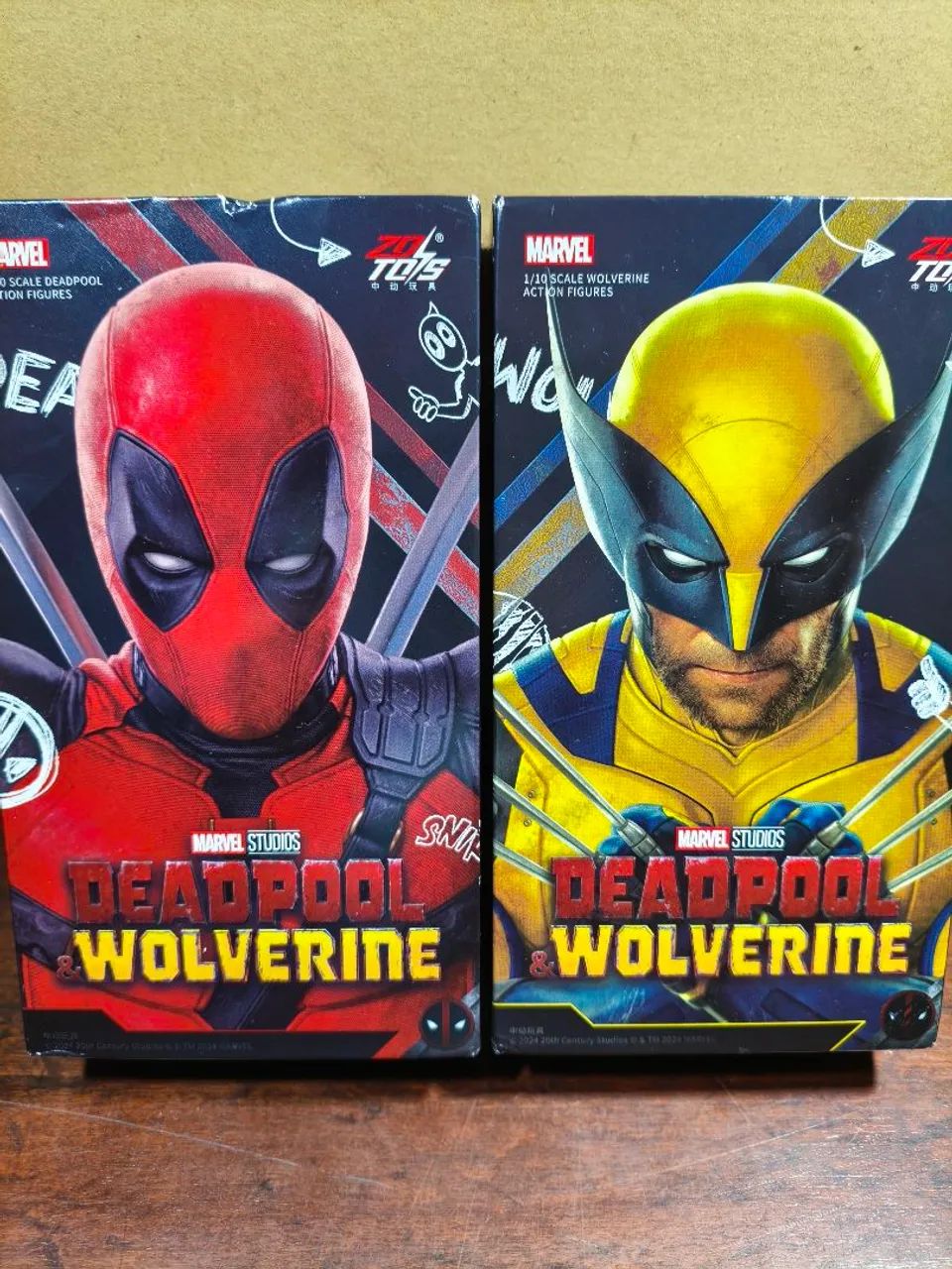 Action Figures Deadpool e Wolverine - Marvel Studios ZD Toys 