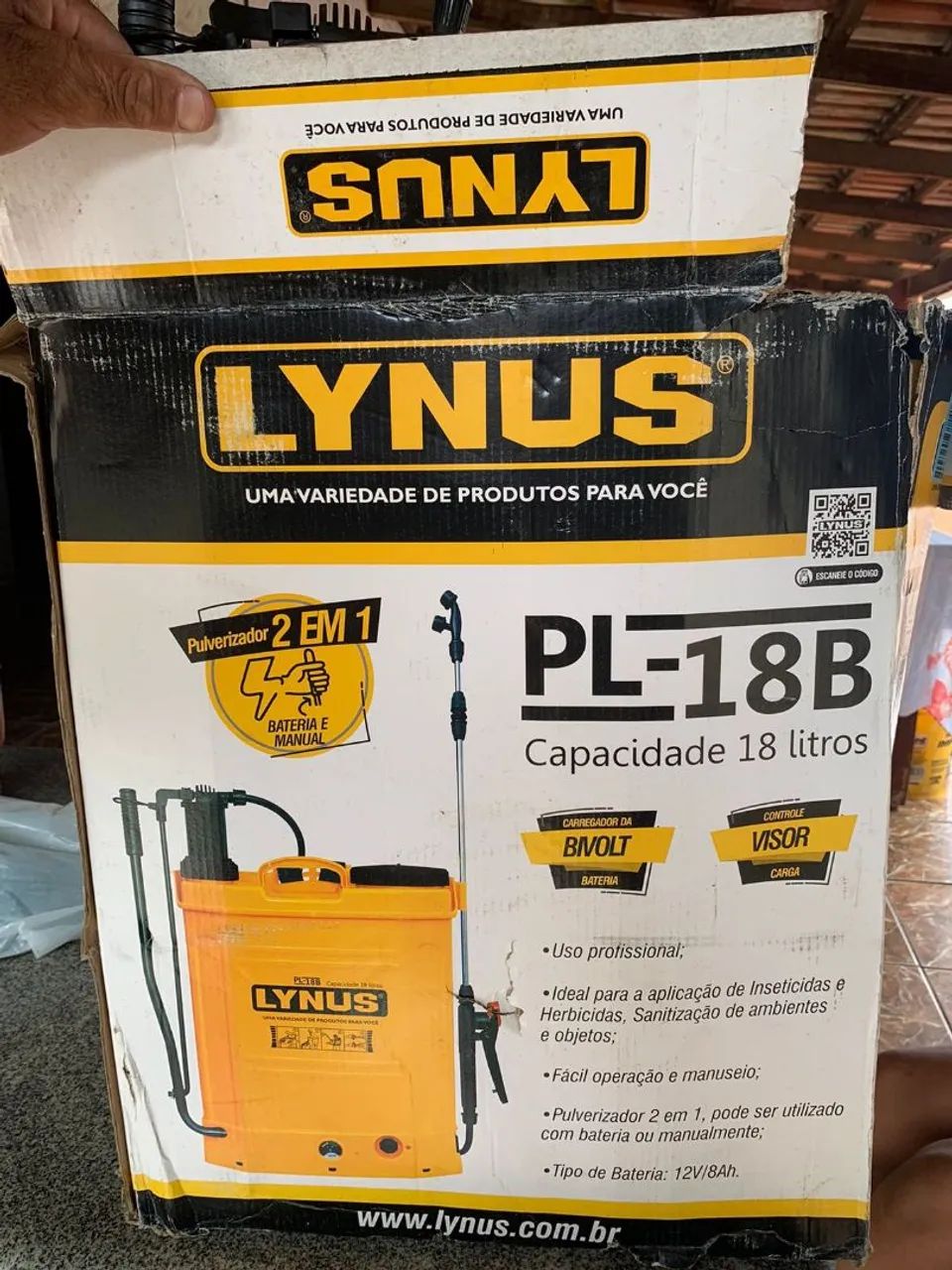 Pulverizador costal 18L Lynus