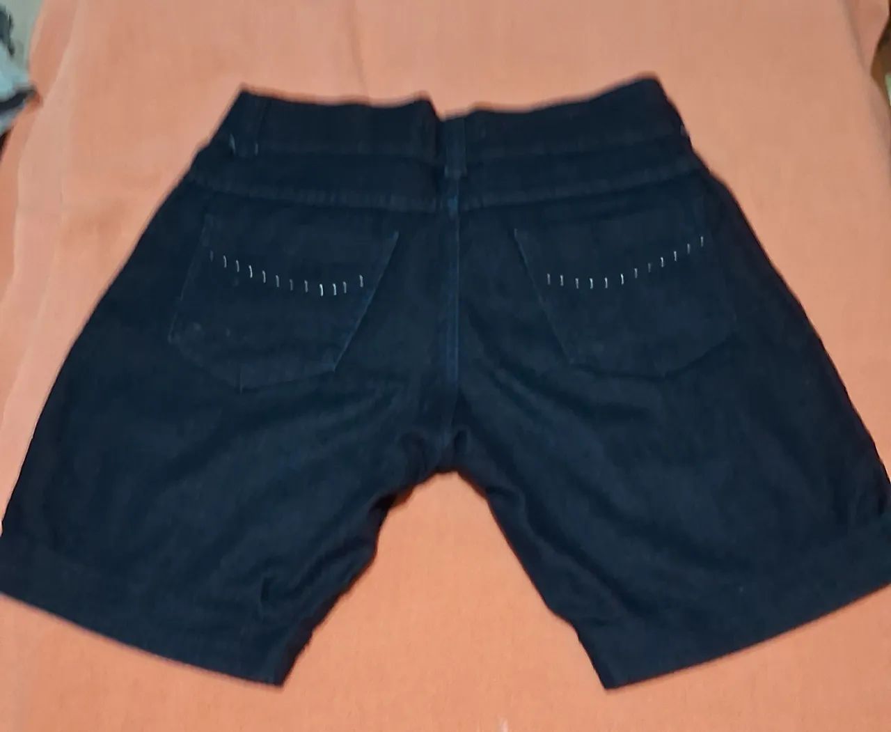 Shorts Jeans Escuro Feminino - Foto 2