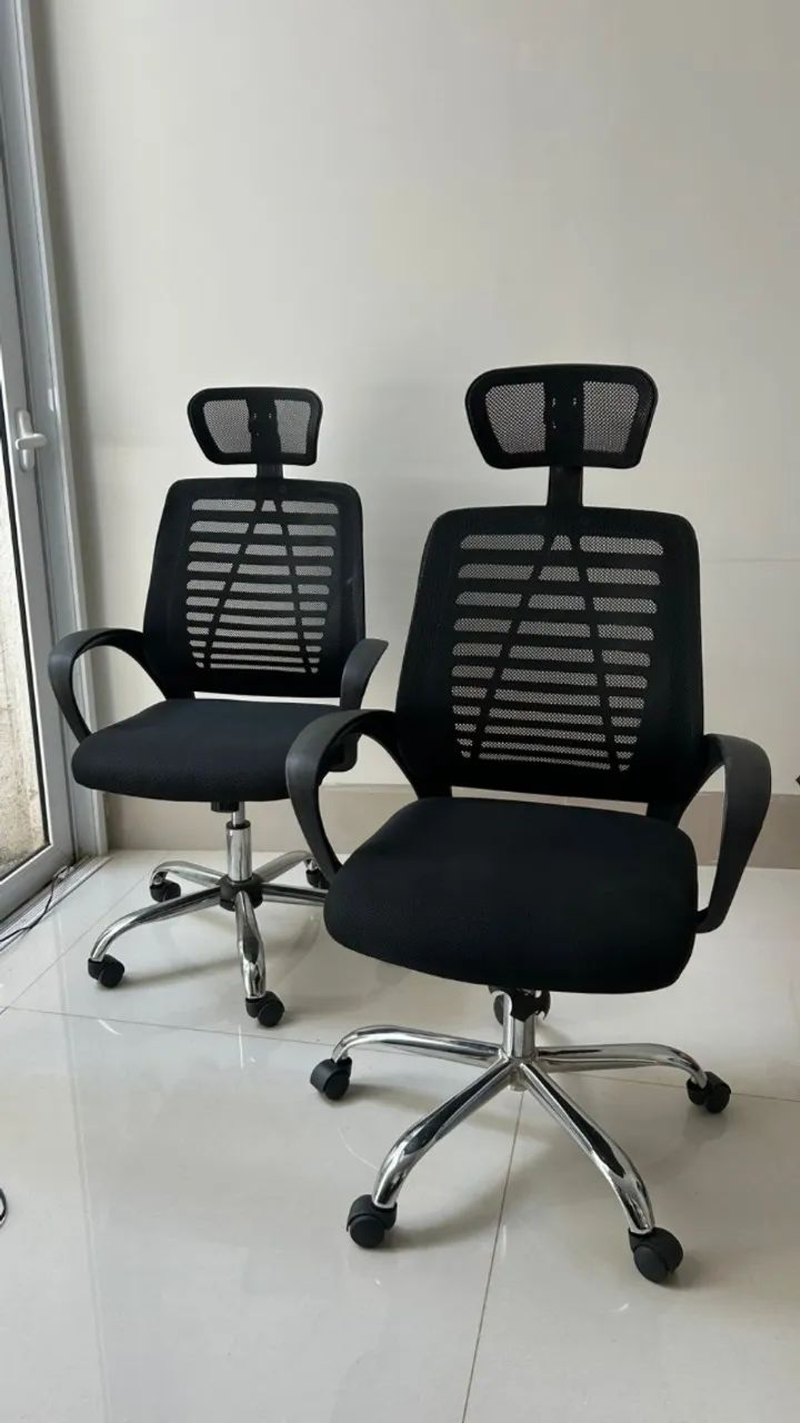 Cadeira ergonômica de escritório Vega, Preto