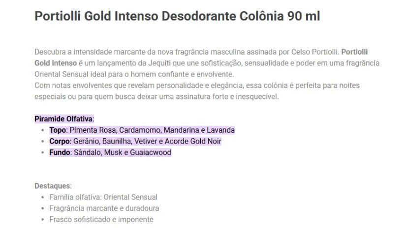 Perfume Portioli Gold Intenso - Jequiti - Foto 4