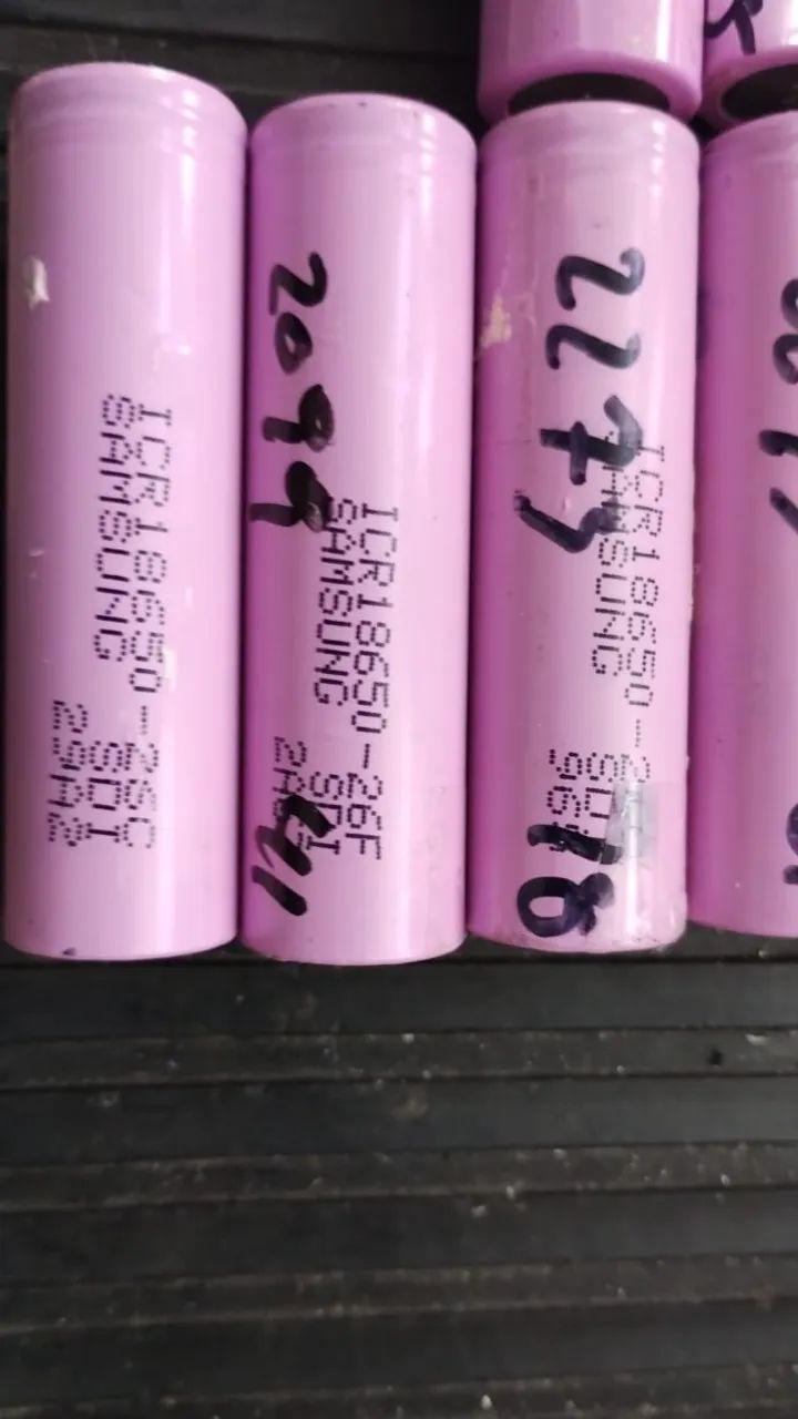 73 células de litio 18650 recicladas de notebbok - SAMSUNG ICR18650 - Foto 5