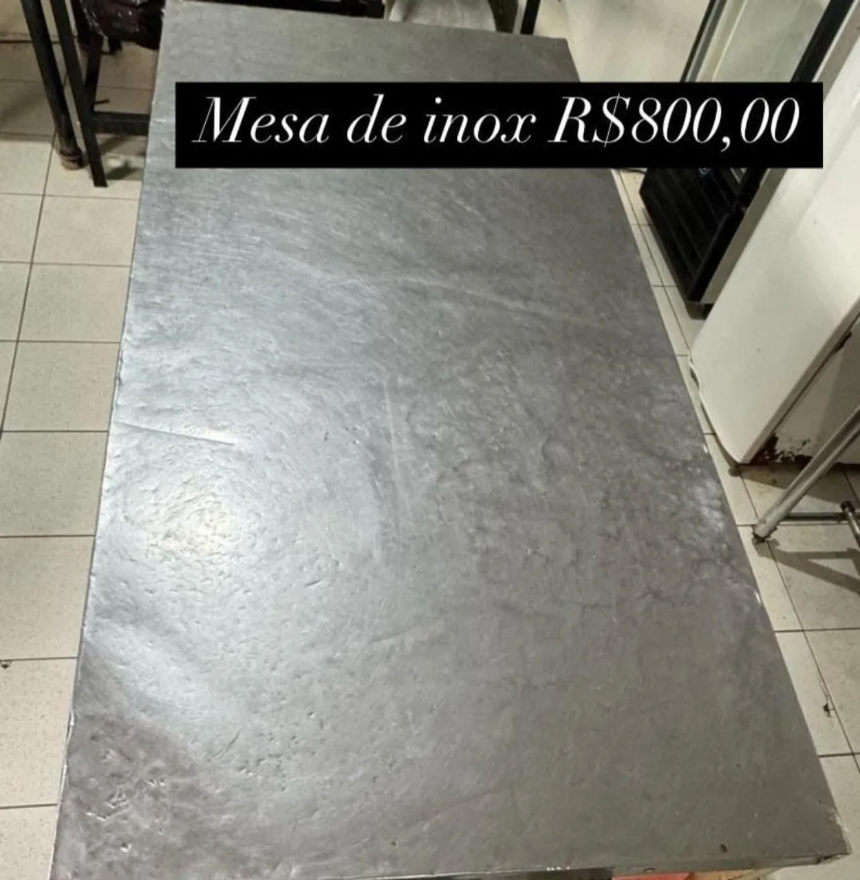 Mesa de Inox R$800,00
