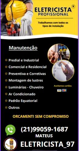 ELETRICISTA PREDIAL IRÁJA