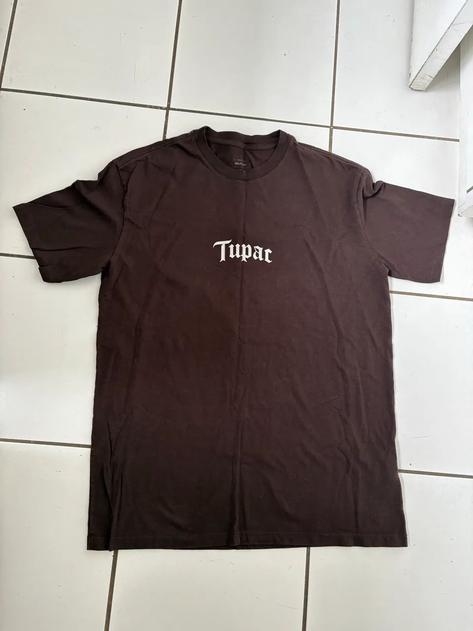 Camiseta Tupac Oversized Tamanho M - Foto 2